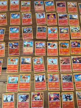 Pokemon Fire-Type Trading Card Lot